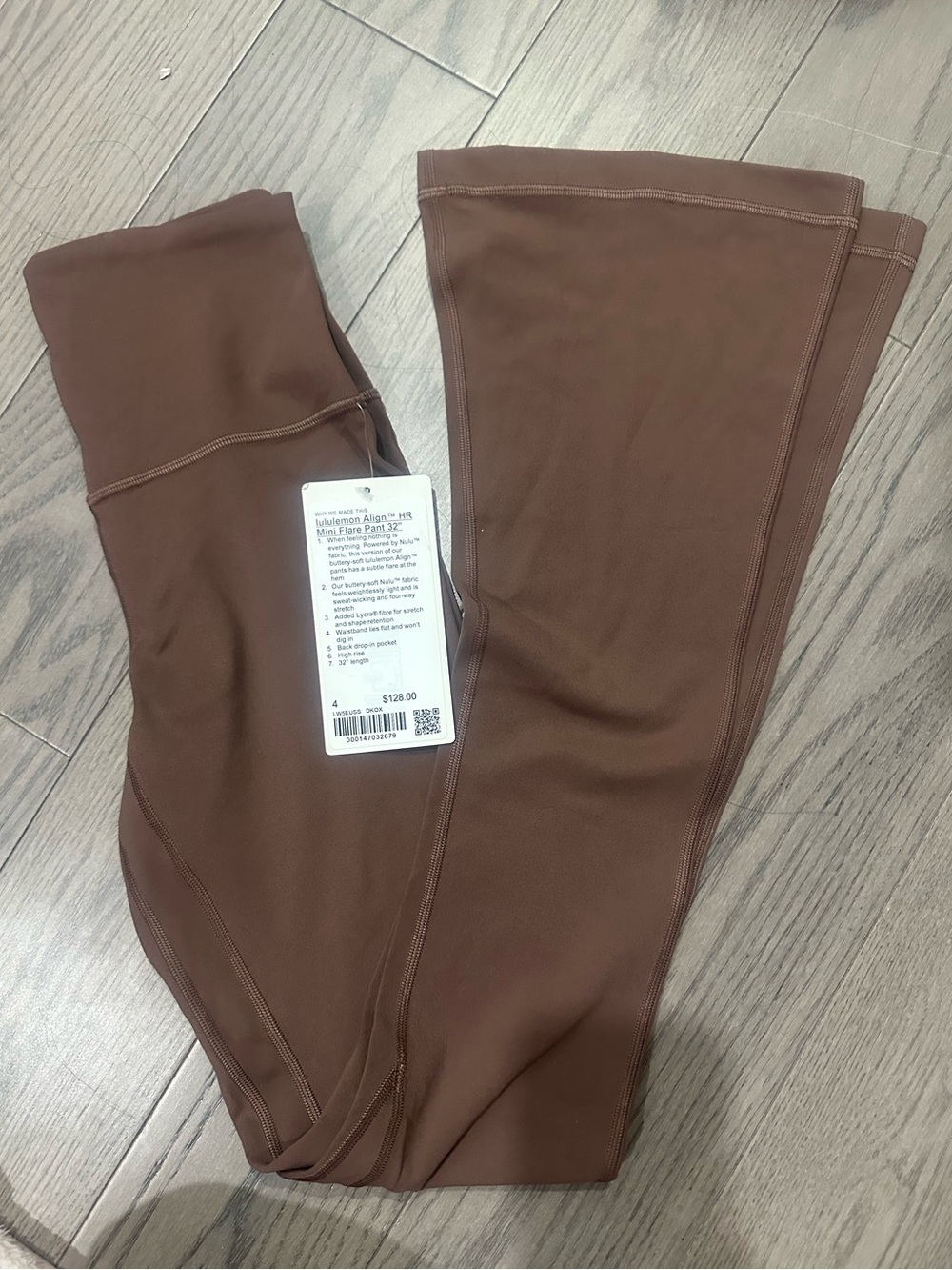 lululemon athletica Mauve Brown High-Rise Flare Leggings